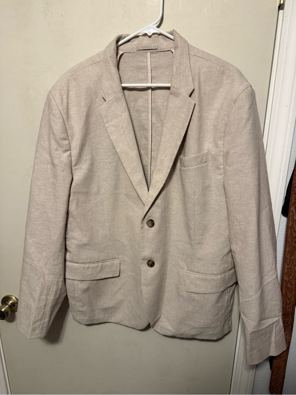 Old Navy Light Beige Two-Button Blazer